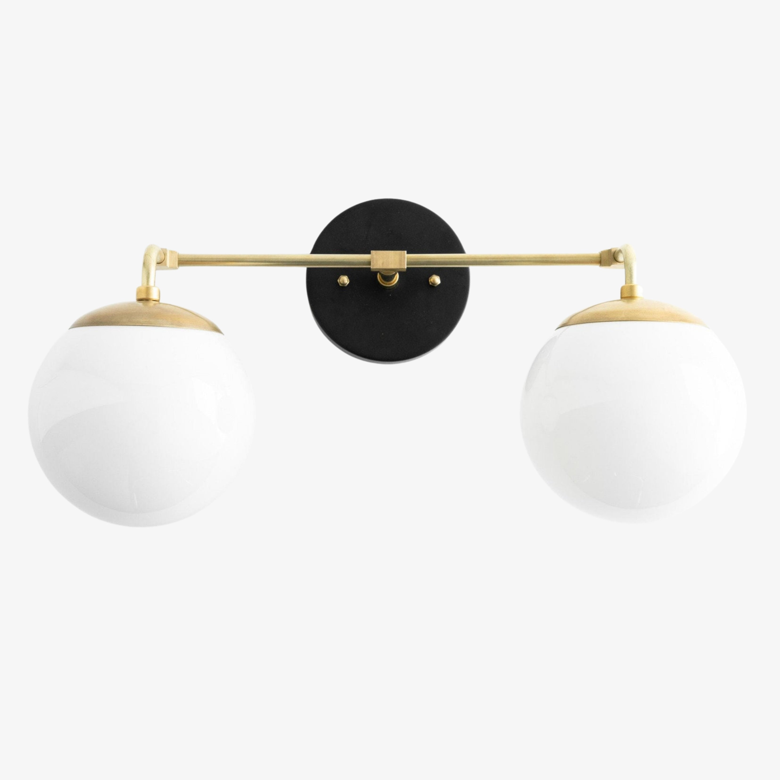 Glorica Glass Wall Sconce - Modern Vintage Vanity Light Fixture