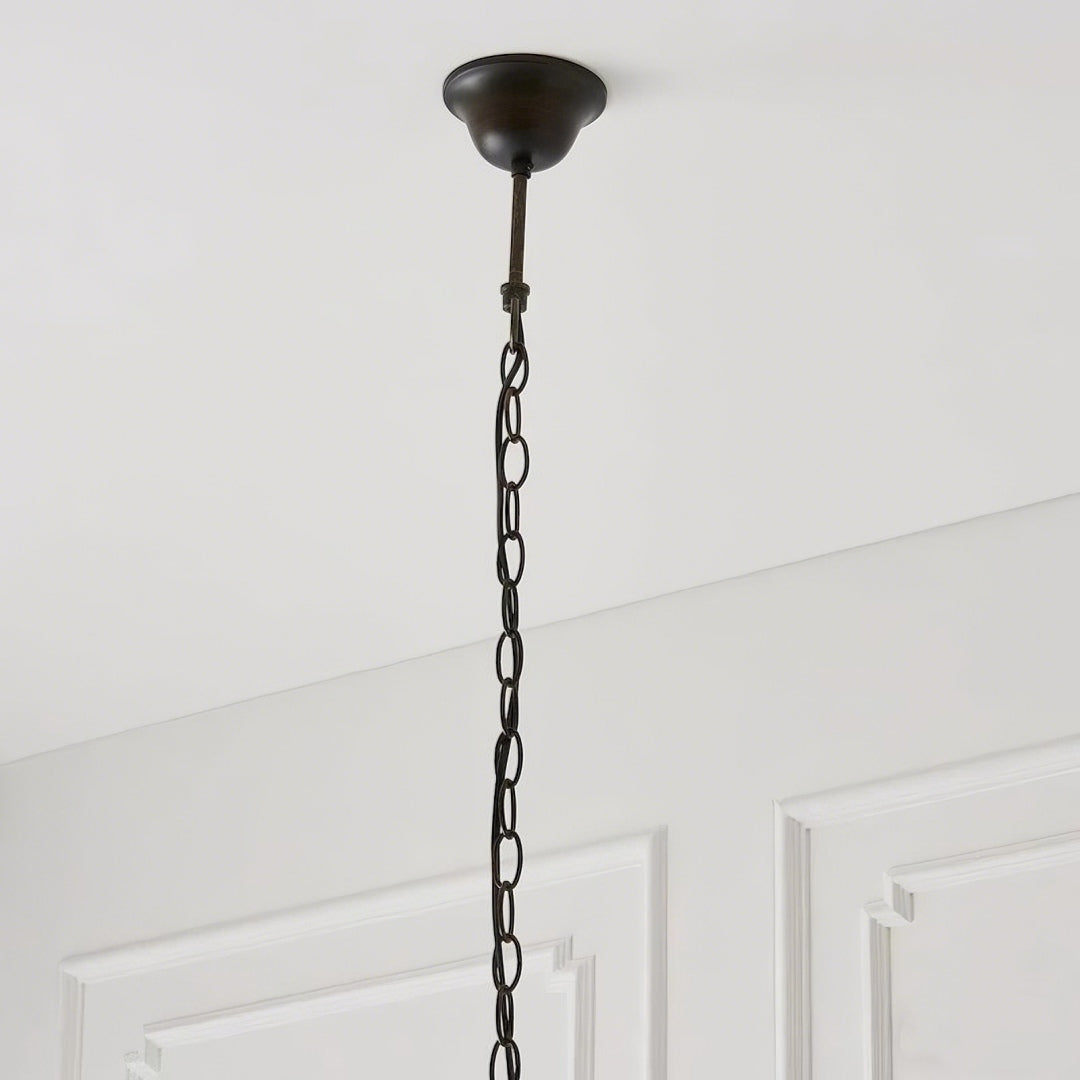 TF Hector Pendant Light – Art Nouveau Stained Glass Decorative Light for Dining or Living Room