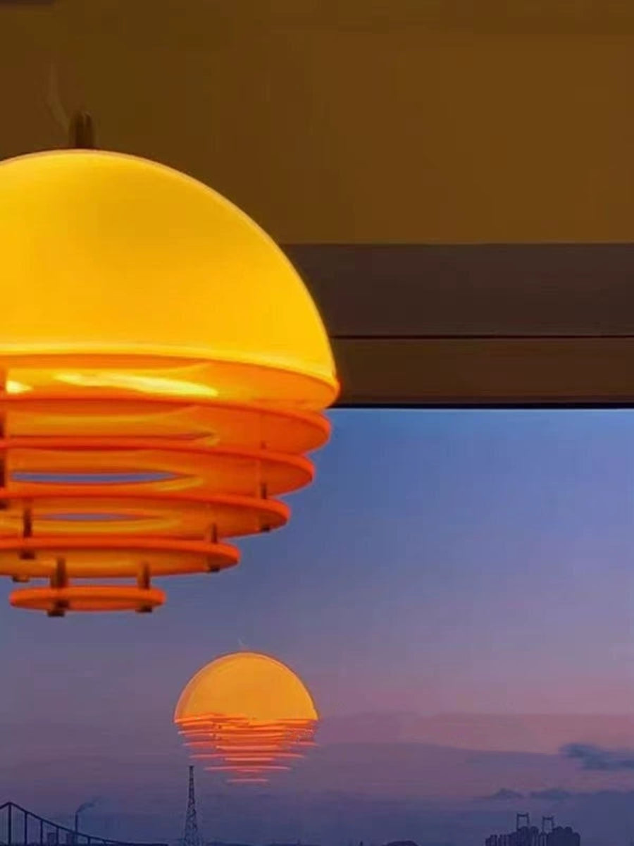 Bauhaus Sunset Pendelleuchte - Moderne Designer-Ambientelampe fürs Wohnzimmer