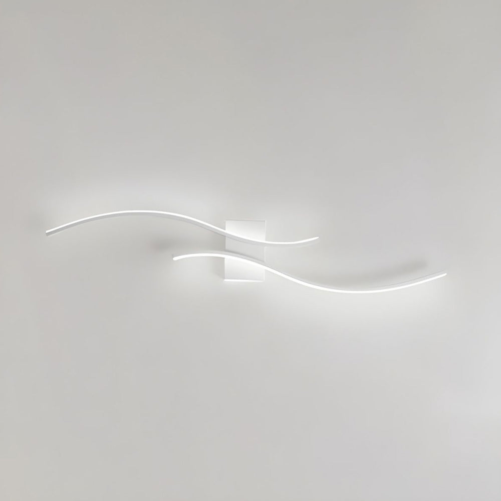 Curve LED Wall Light - Modern Acrylic Dimmable Design for Living Room