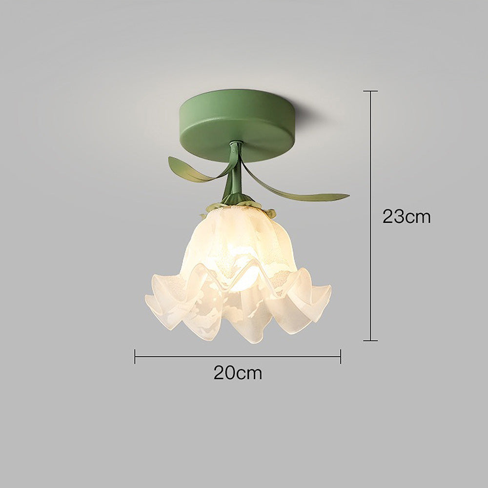 Creative Flower Ceiling Light - Mini Artistic Fixture for Bedroom