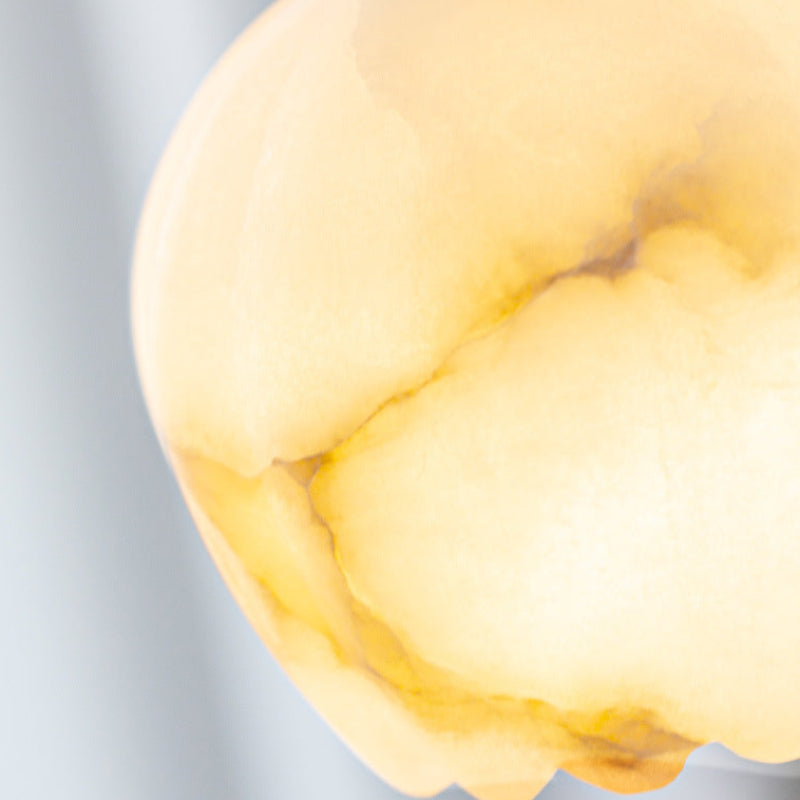 Moderne Bud Alabaster Pendelleuchte