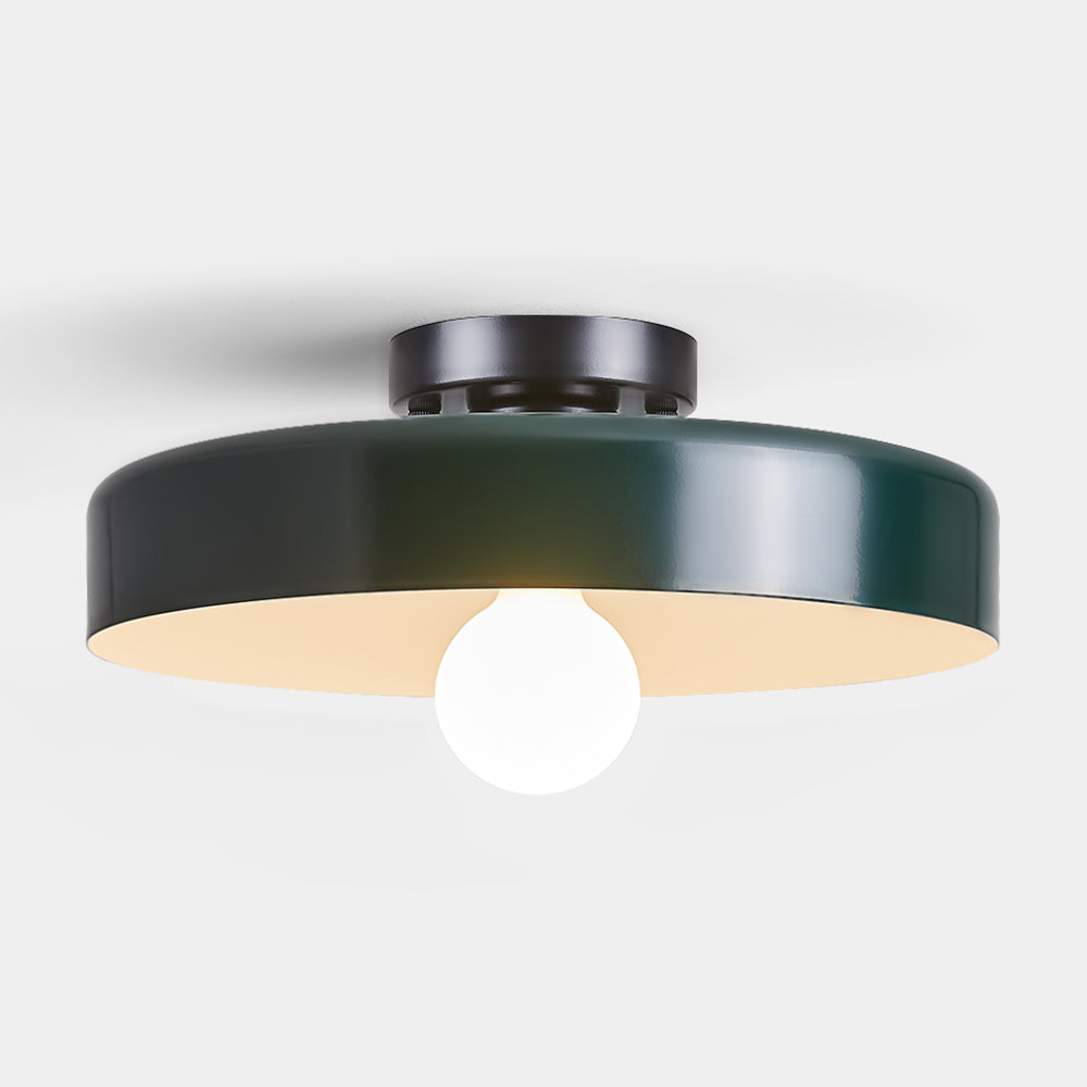 Flush Mount Art Decor Ceiling Light - Iron Round Fixture for Entryway