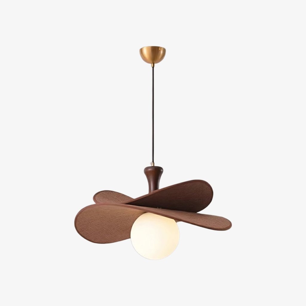 Orrise Blooming Petal Chandelier – Modern Metal and Wood for Living Rooms and Dining Rooms