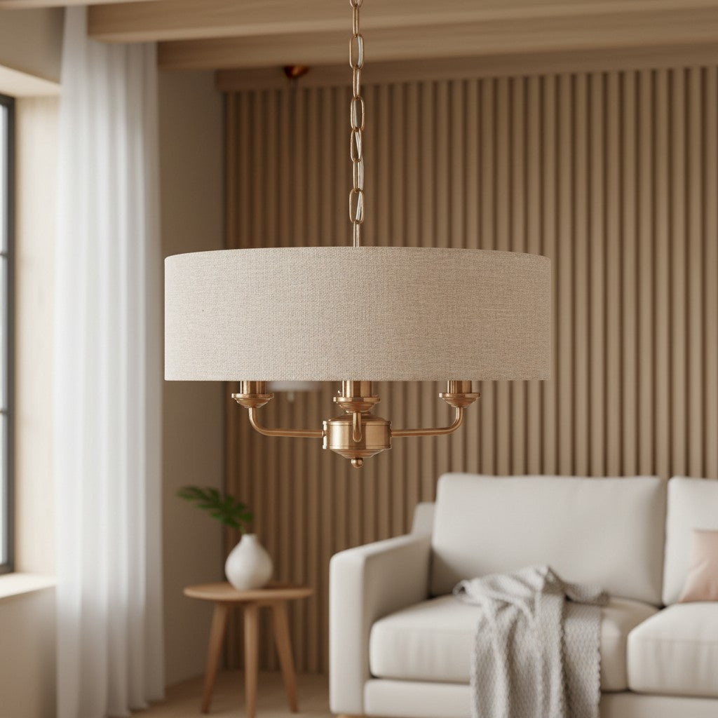 Tela Classic Multi-Light Design Pendant Light – Traditional Style Hanging Lamp for Dining Room