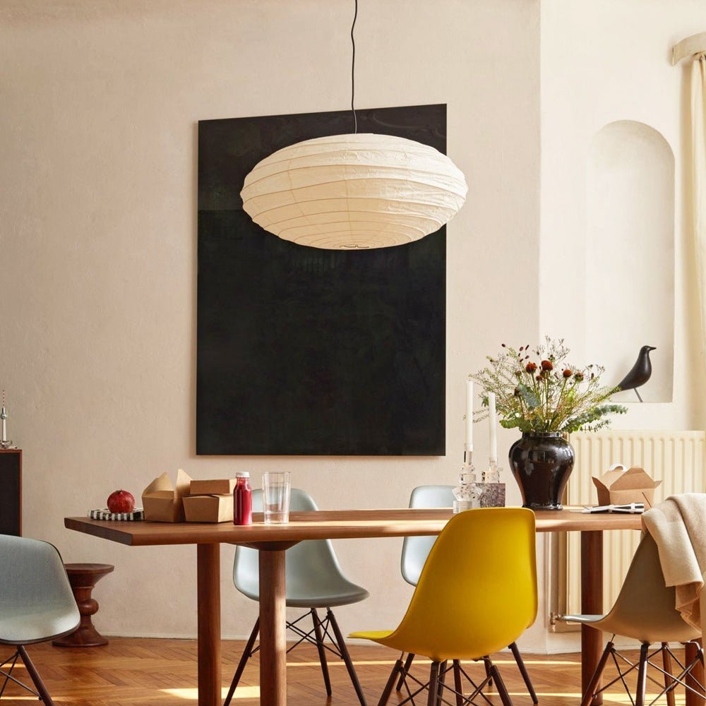Washi Paper Pendant Lamp - Minimalist Japanese Light for Bedroom Decor