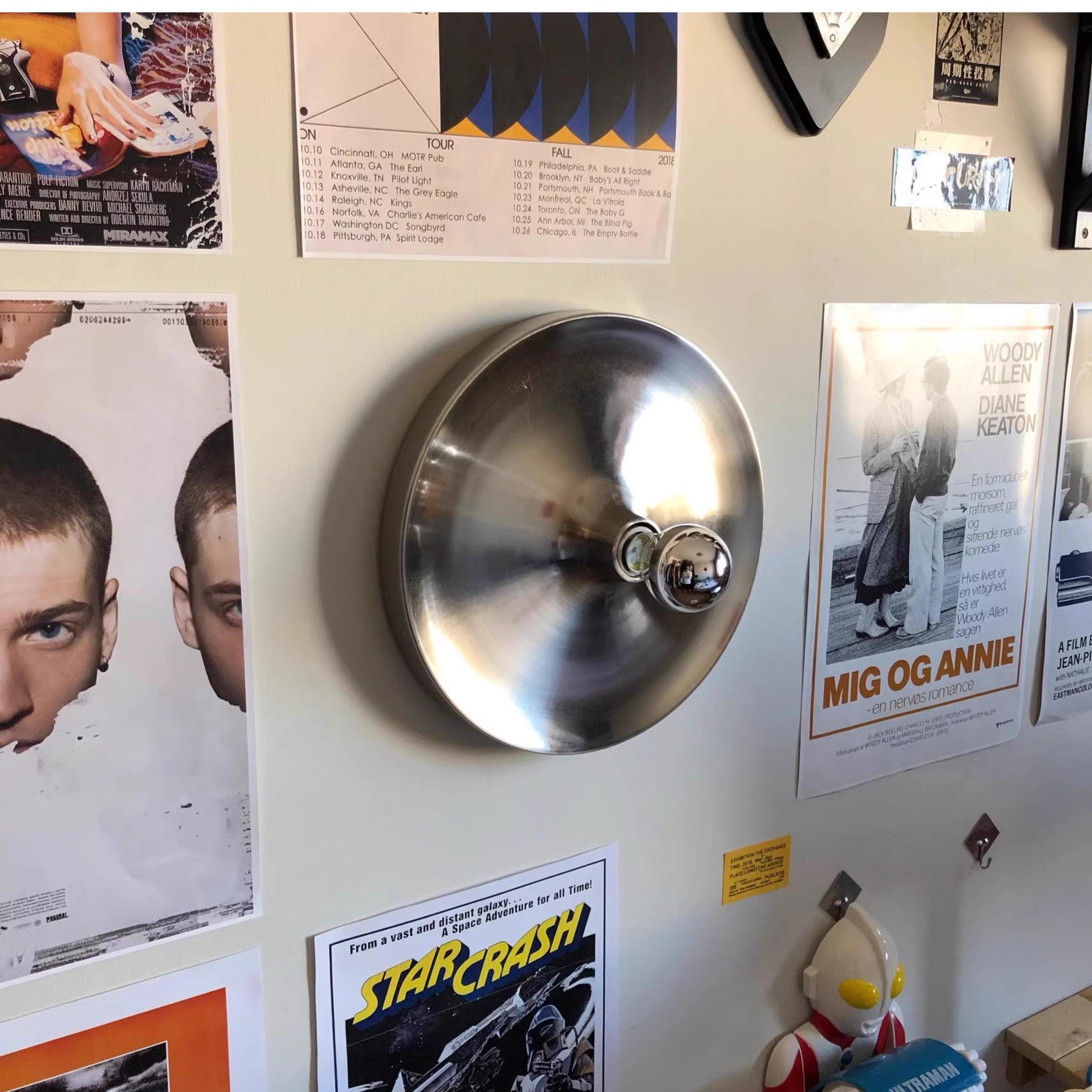 Space Age Disc Ceiling and Wall Lamp