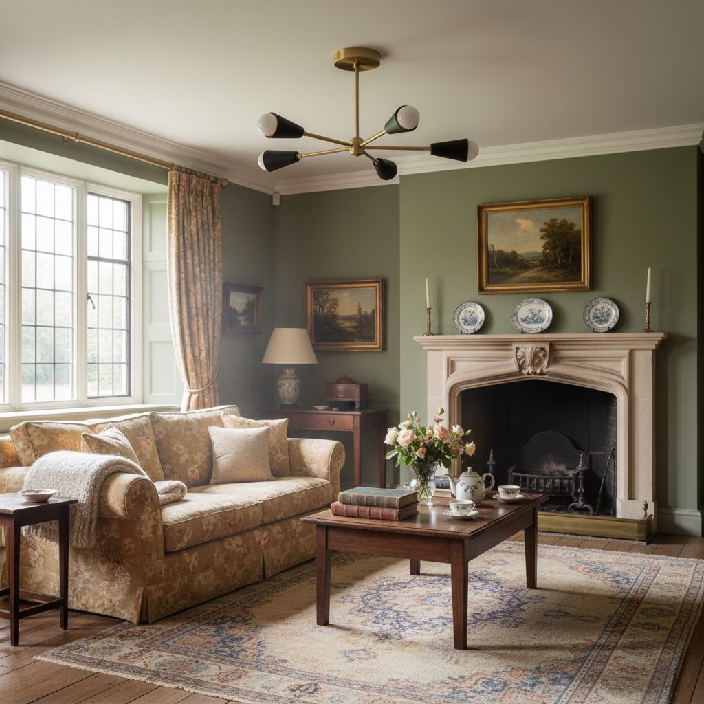 Pyralis Cone Semi Flush Messing Kronleuchter - Gold Moderne Sputnik Leuchte