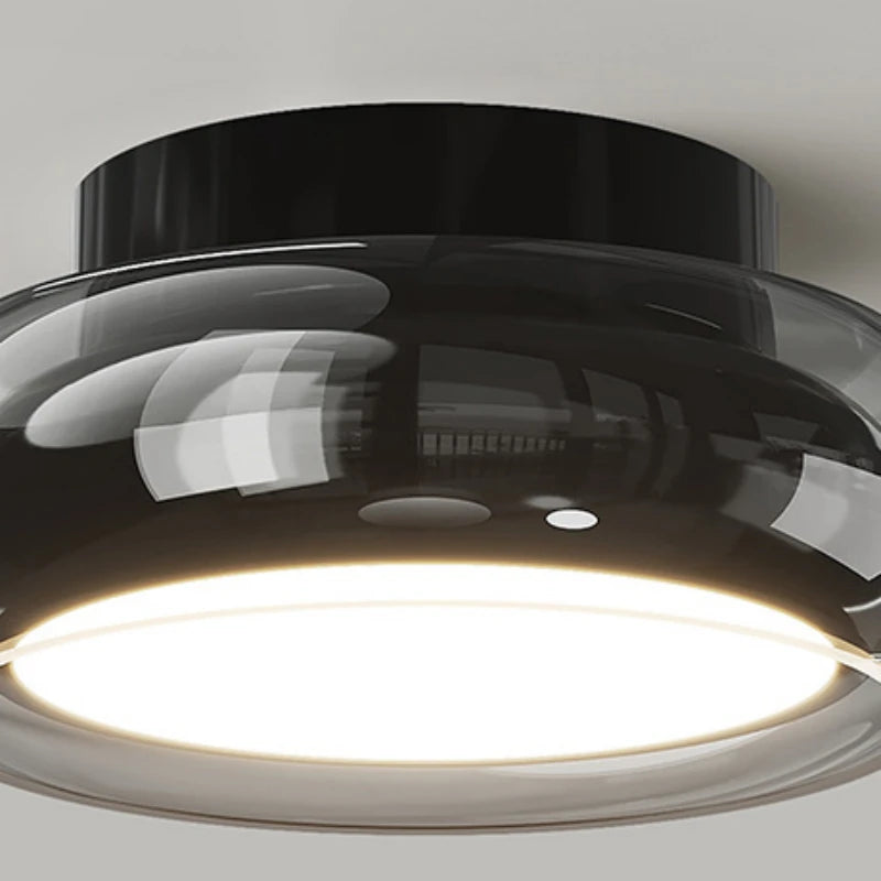 Modern Glass Ceiling Light - Elevate Ambiance Fixture for Living Room