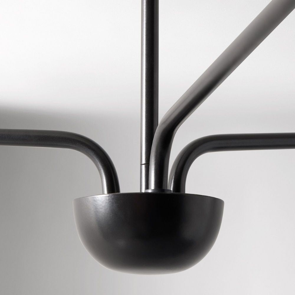 Lutal Bronze Chandelier - Modern Design with Monochromatic Finish