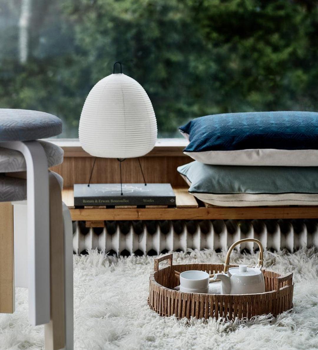 Japanese-Inspired Paper Table Lamp - Mulberry Paper Lamp for Bedroom