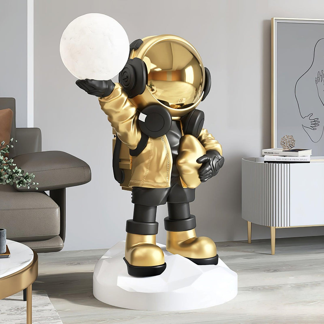 Stehlampe mit eingebautem Akku – Stehlampe ideal für Weltraum-Enthusiasten
