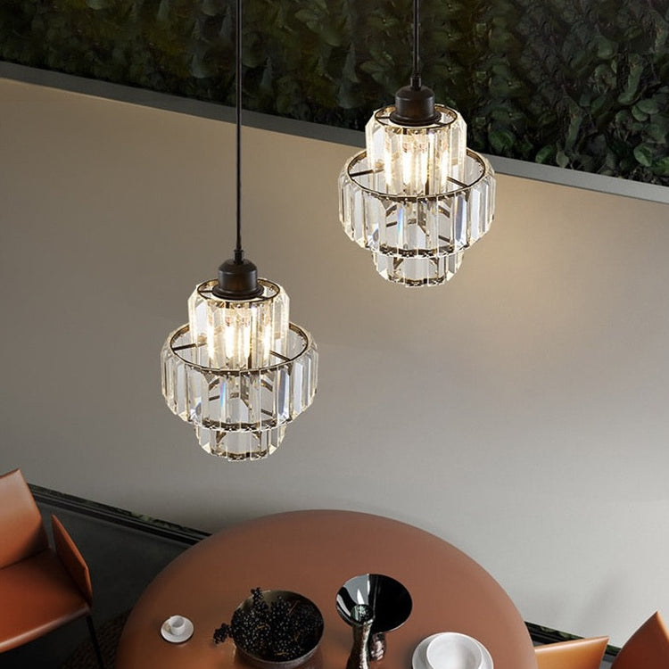 Luxury Pendant Light – Glass Gold Fixture for Elegant Home Interiors
