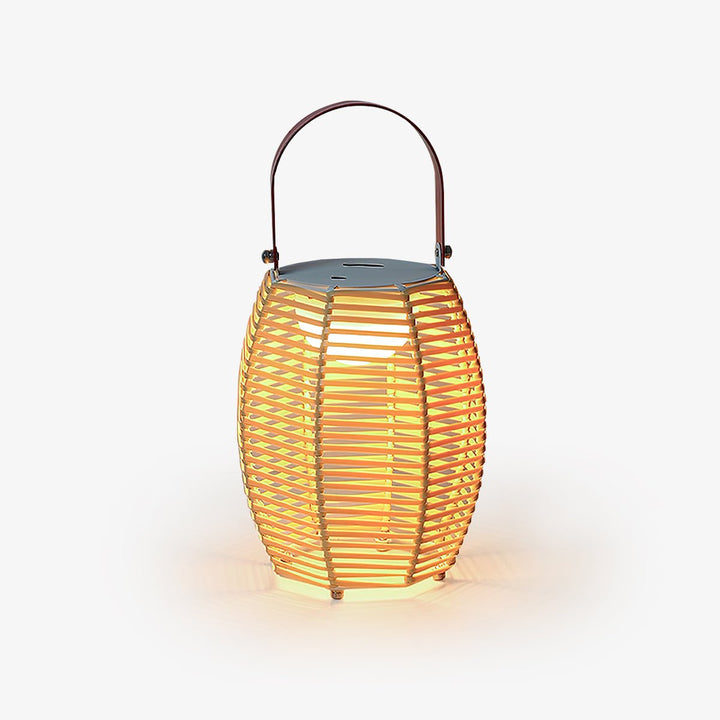 Lantern Built-in Battery Table Lamp - Portable Lamp for Bedroom