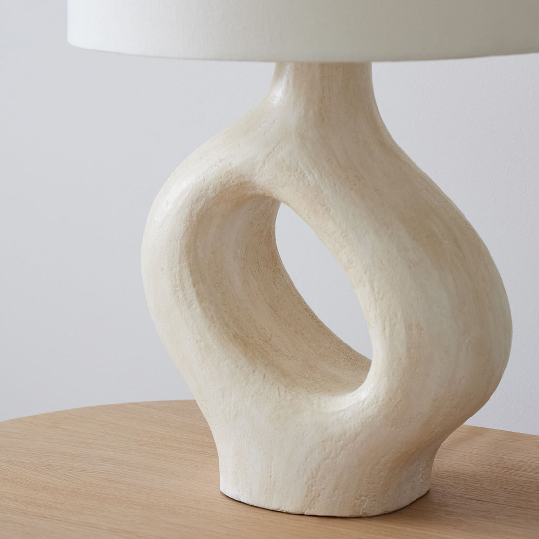 Ceruna Table Lamp with Ceramic Body and Textured Finish for Bedroom or Living Room
