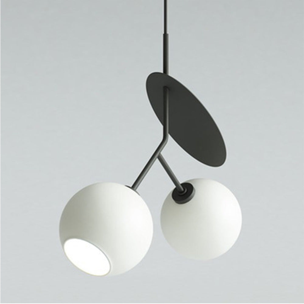 Postmodern Double Pendant Lamp - Cherry Design with Dual Lighting