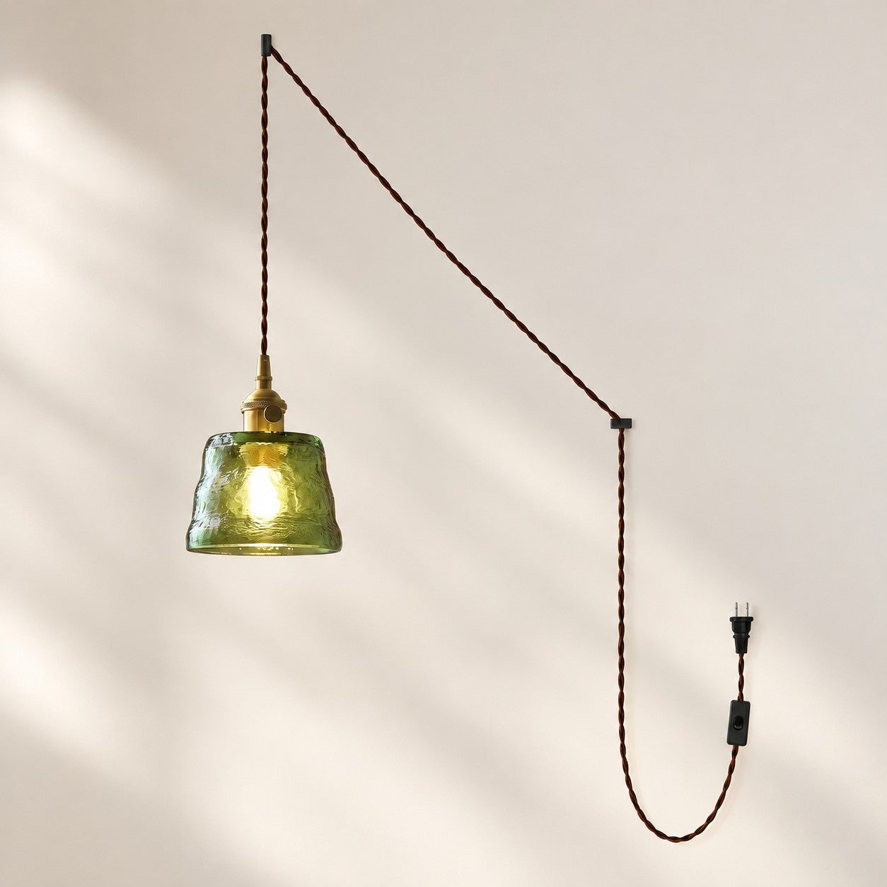 Molded Glass Plug-In Pendant