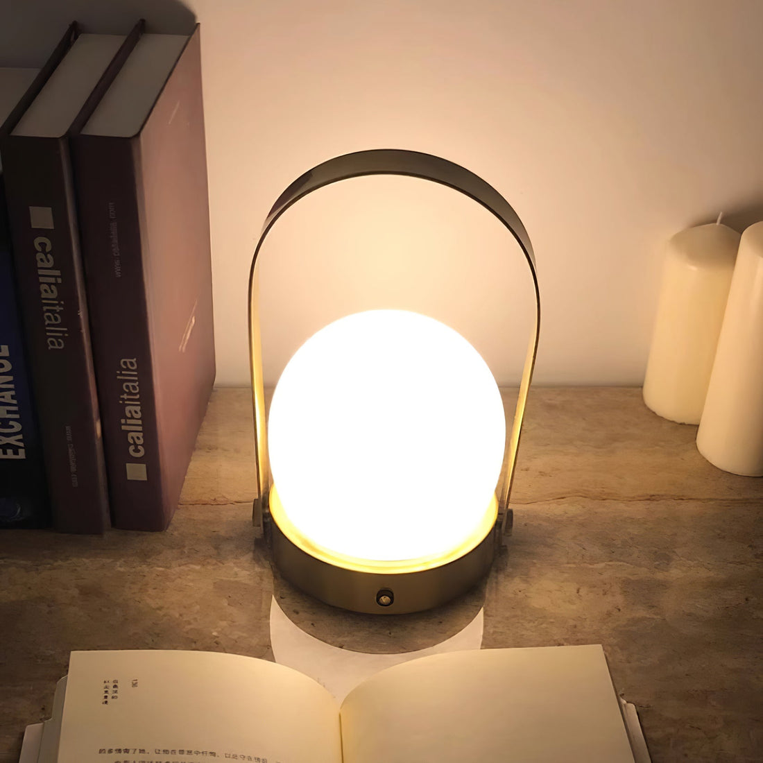 Tragbare Akku-Tischlampe – Moderne Lampe für Schreibtisch und Schlafzimmer