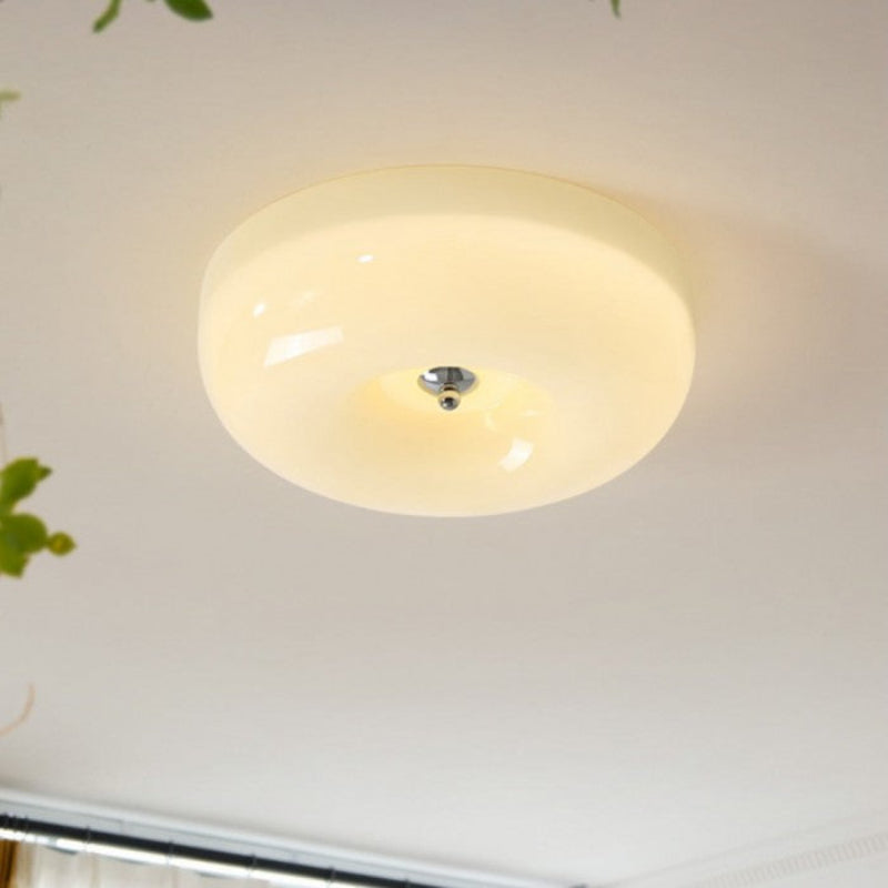 Milchglas Vintage Art Deco Deckenleuchte