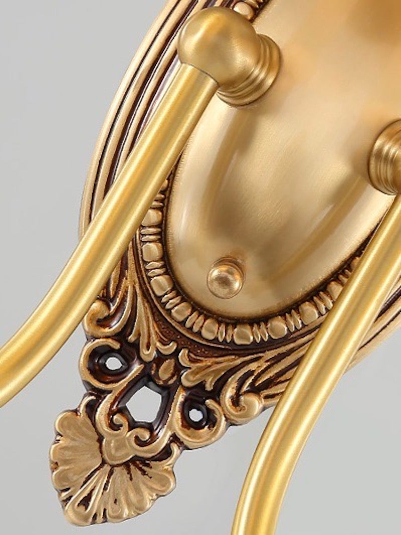 Classic Fabric Shade Sconce - Ceramic Wall Light for Hallway or Bedroom