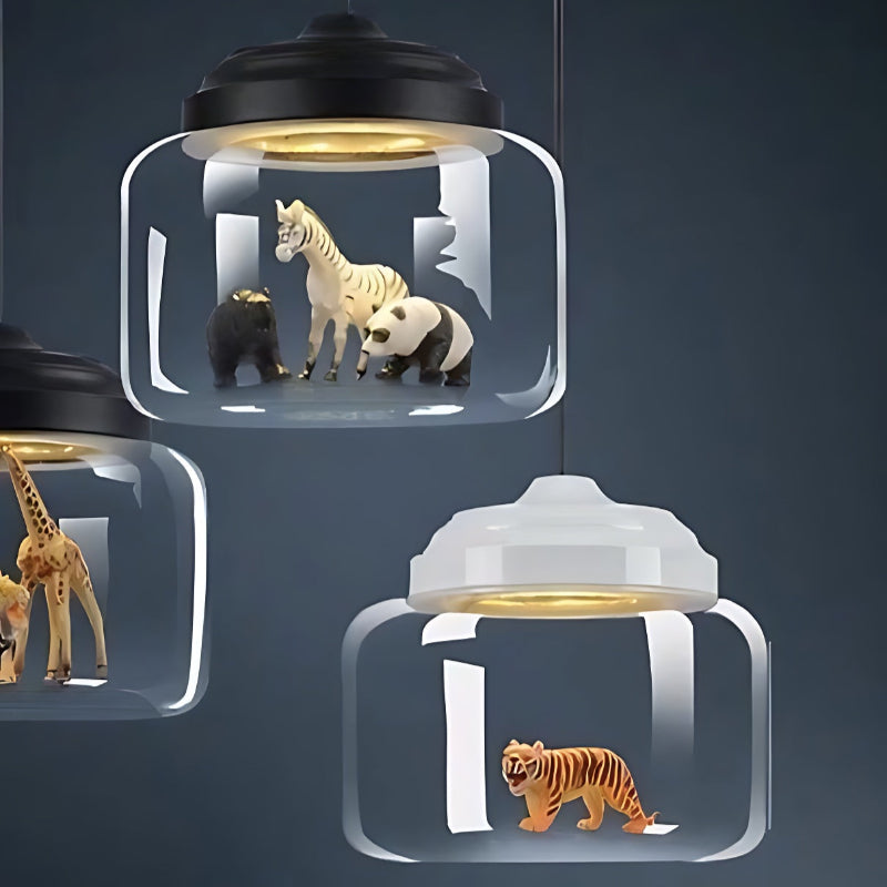 Creative Design Little Zoo Clear Glass Pendant Light