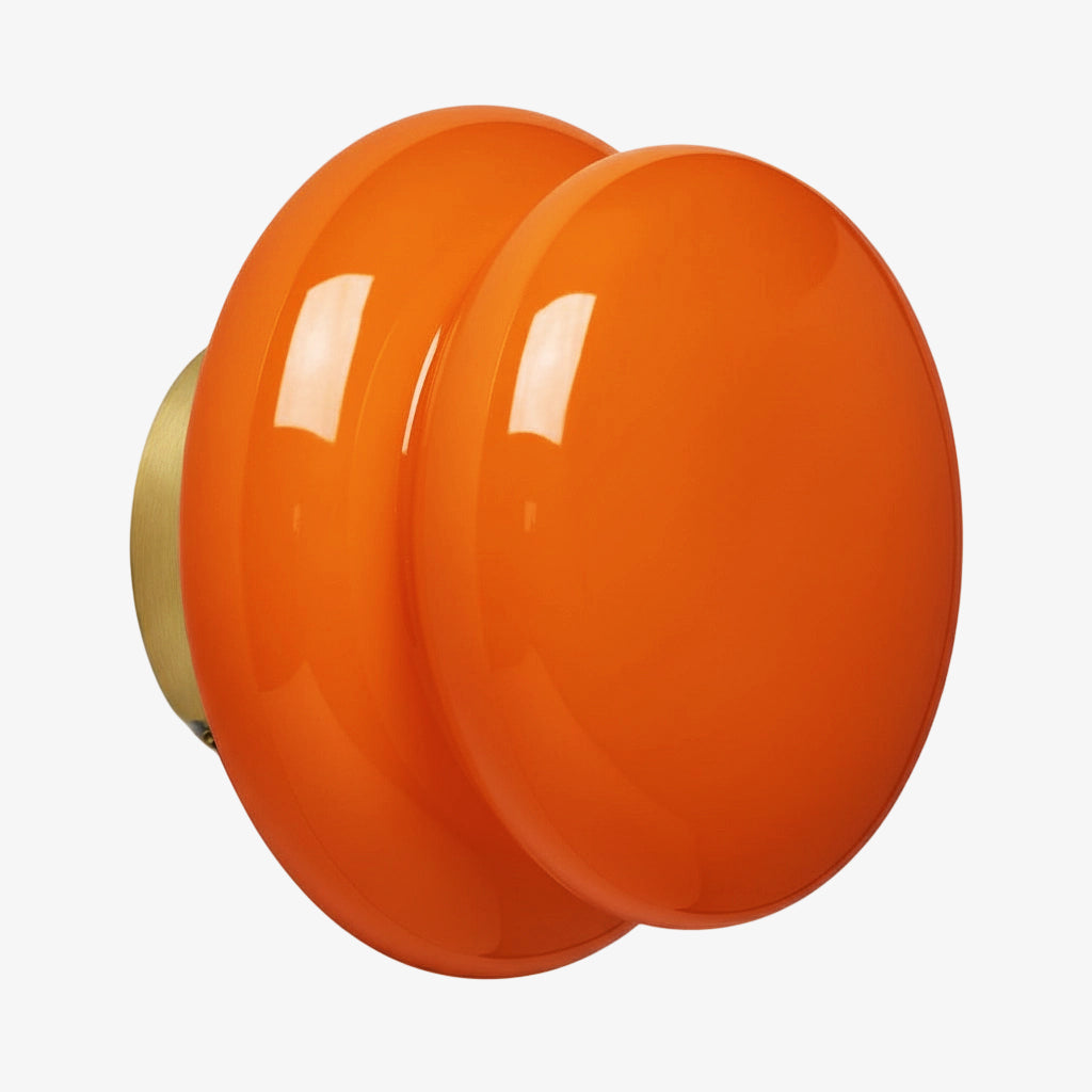 Orra Vintage Opalglas Wandlampe - Klassische runde Wandleuchte für Wohnzimmer