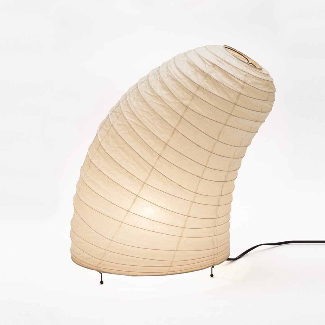 Japanisch inspirierte Papiertischlampe – Maulbeerpapierlampe fürs Schlafzimmer