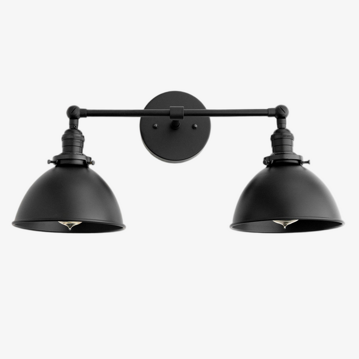 Conique Metal Industrial Vanity Light - Modern Bathroom Lighting Fixture