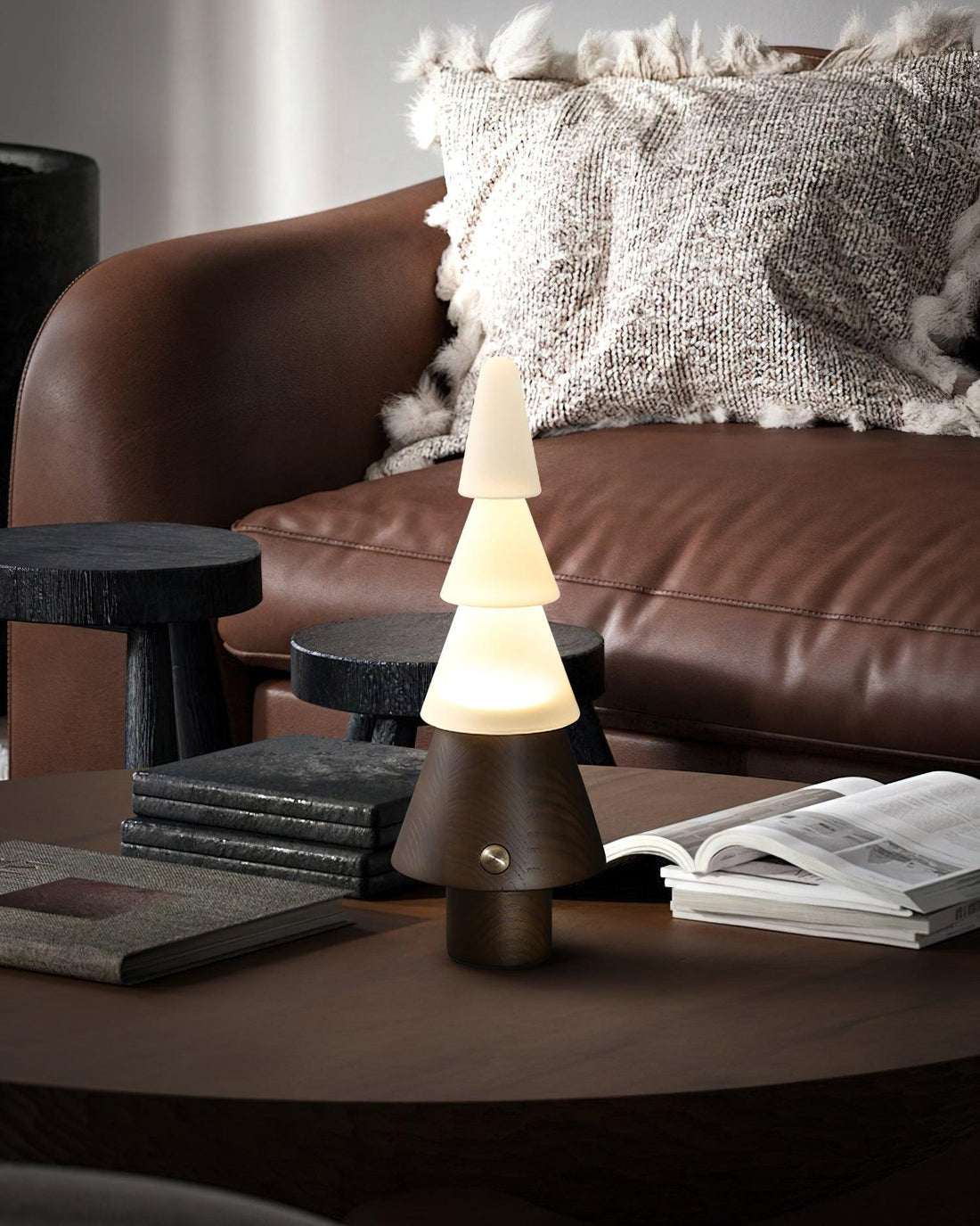 Tree Table Lamp - Built-in Battery Adjustable Night Light
