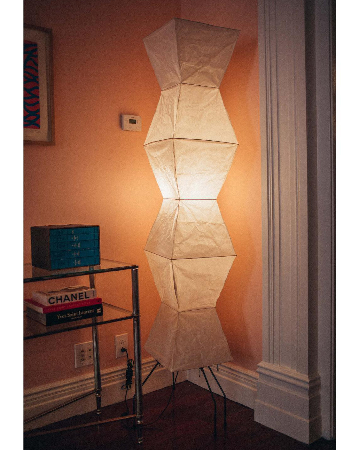 Rice Paper Floor Lamp - Bamboo Frame Soft Light for Living Room