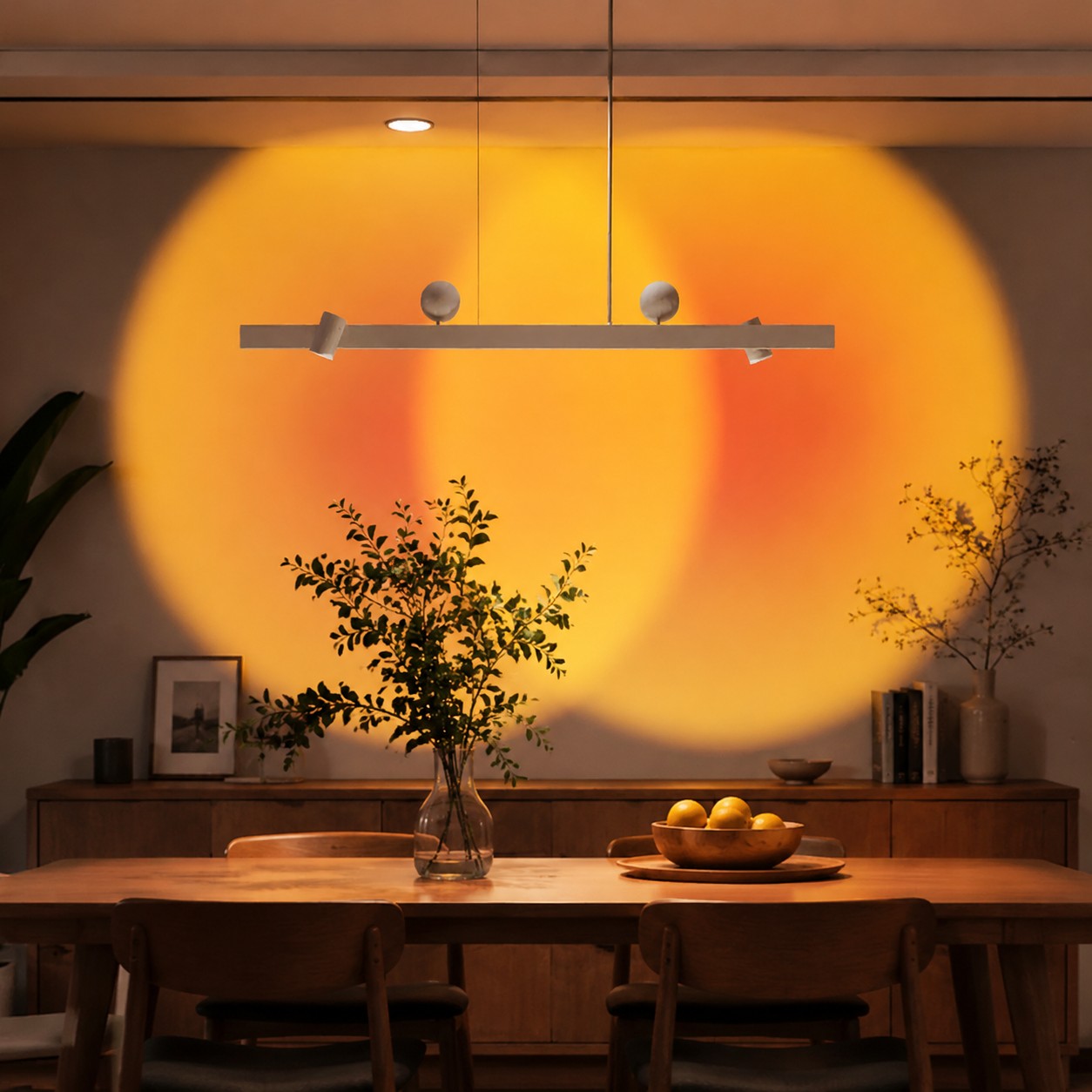 Linear Wall-Wash Dining Pendant Light