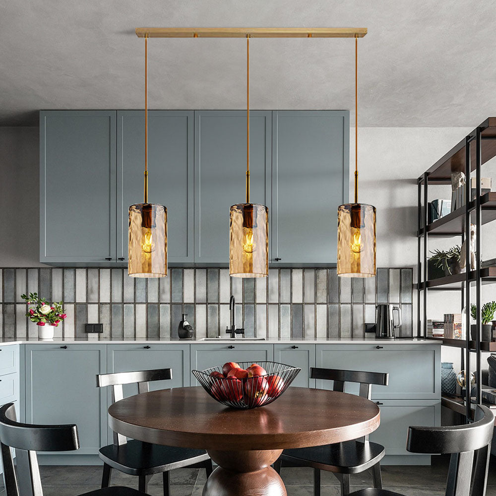 Ripple Glass Pendant Light - Simple Creative Design for Dining Room