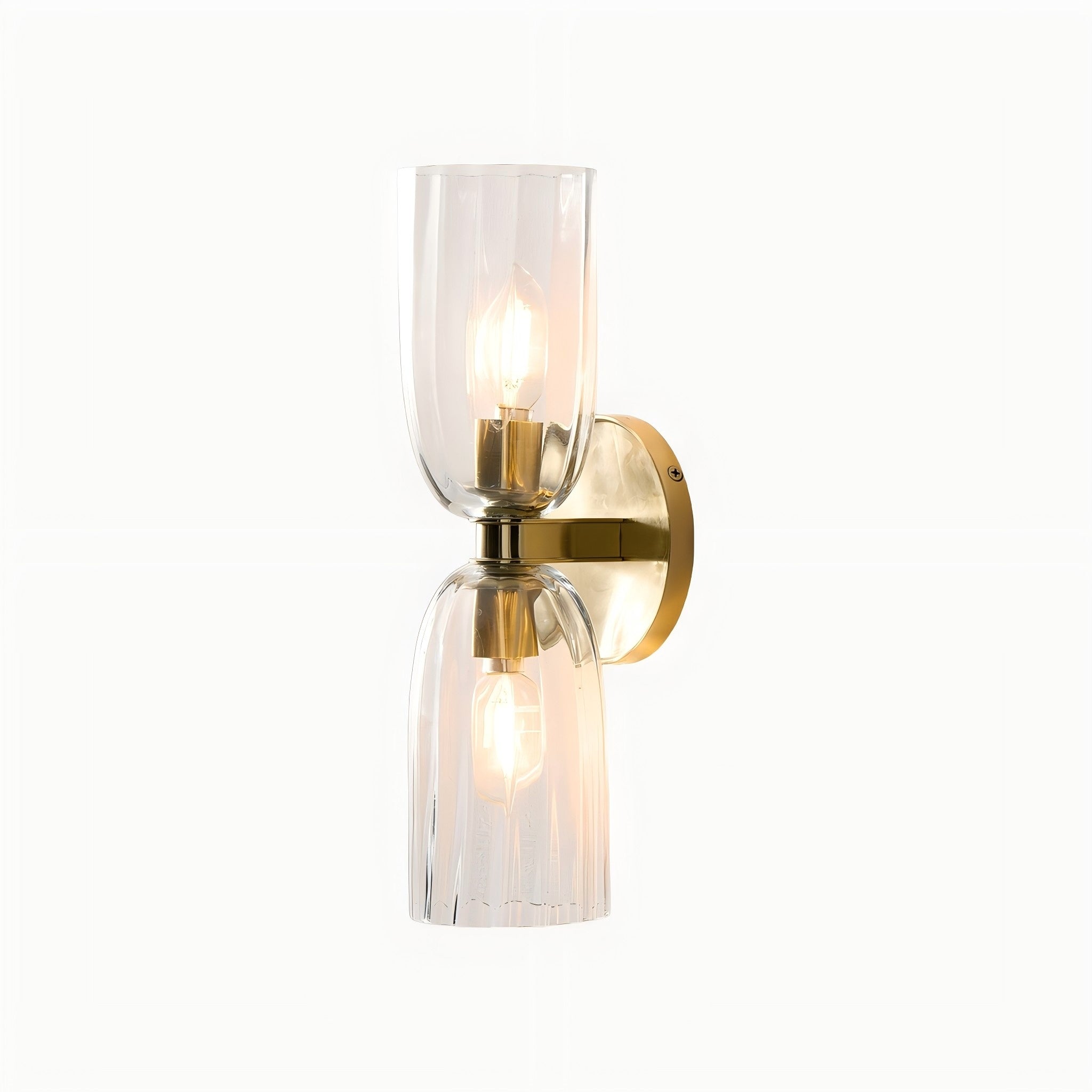 Vega Glass Minimalist Globe Wall Sconce Soft Diffused Glow Available in One or Two Lights