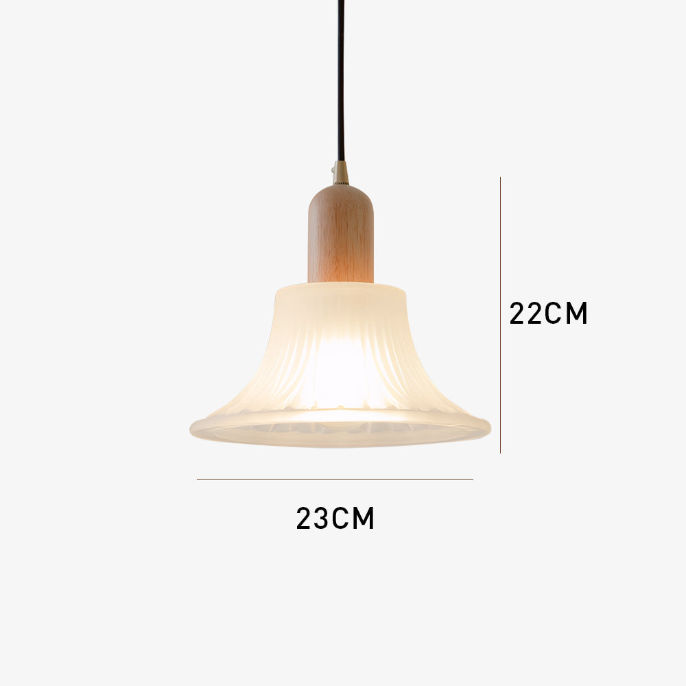 Retro Glass Pendant Light - Creative Bedroom Lighting Vintage