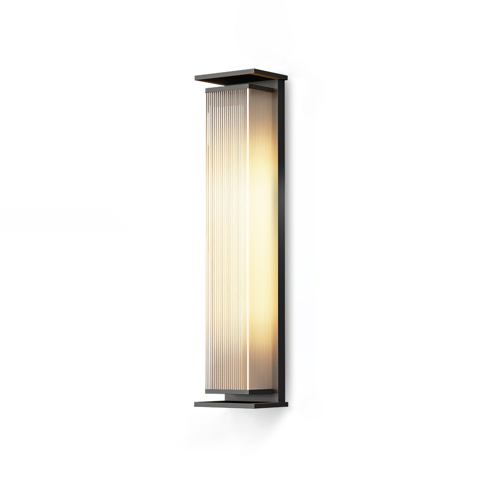 Rectangular Solar Outdoor Wall Lamp - LED Light for Garden