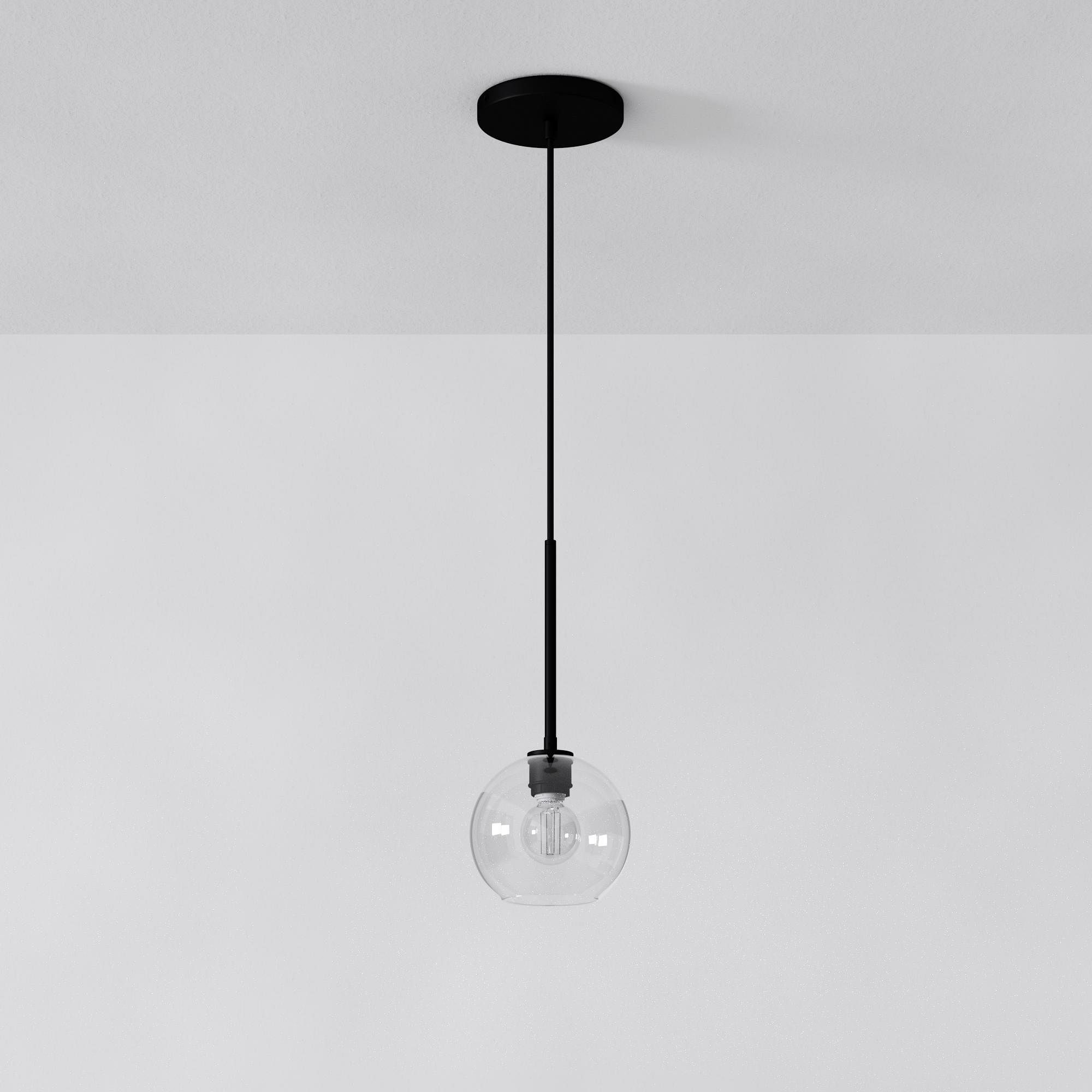 Selvion Sculptural Globe Pendant Light - Modern Glass Pendant Lamp - Sleek Design