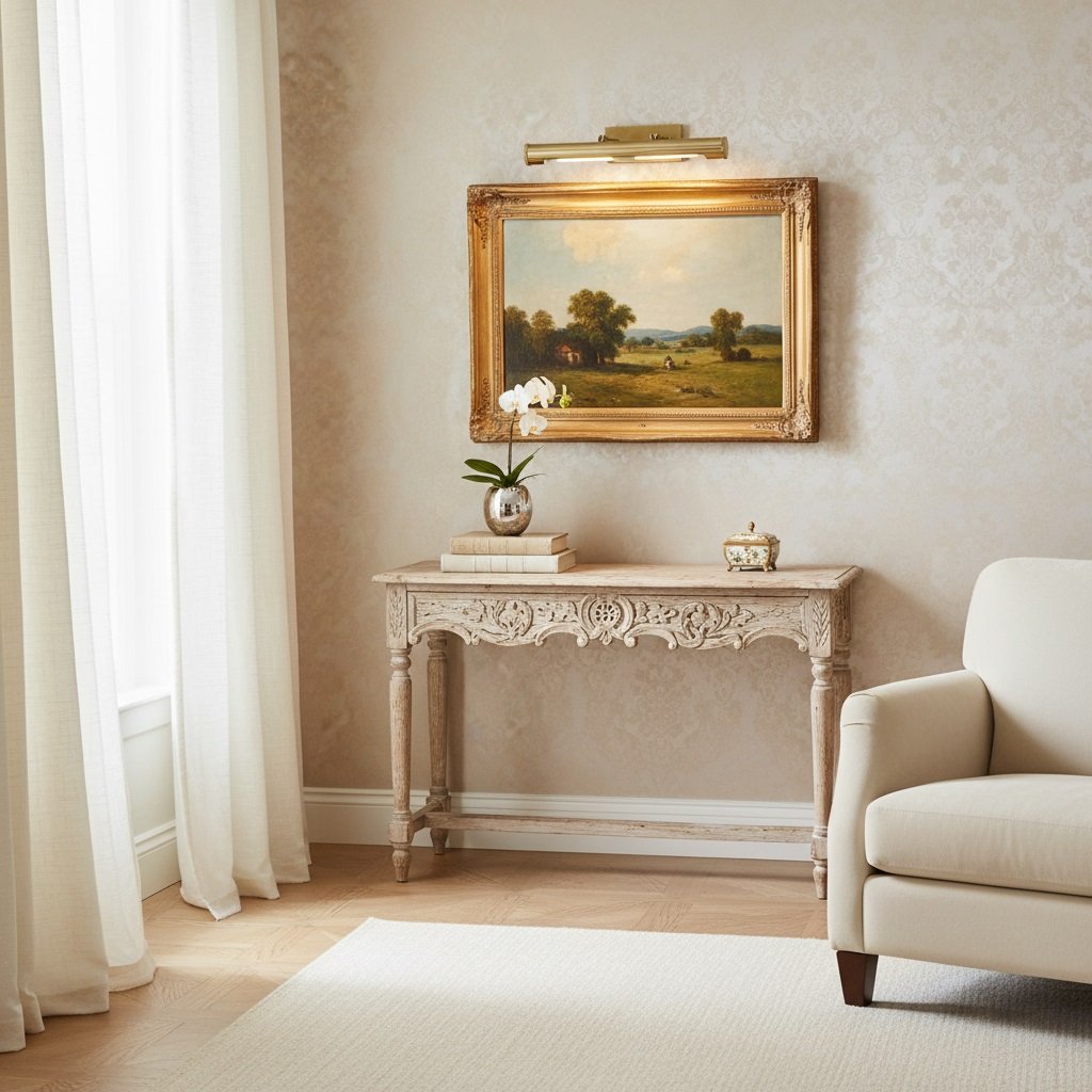 Modo Picture Light - Classic Arch Design Brass Art Light for Gallery Wall