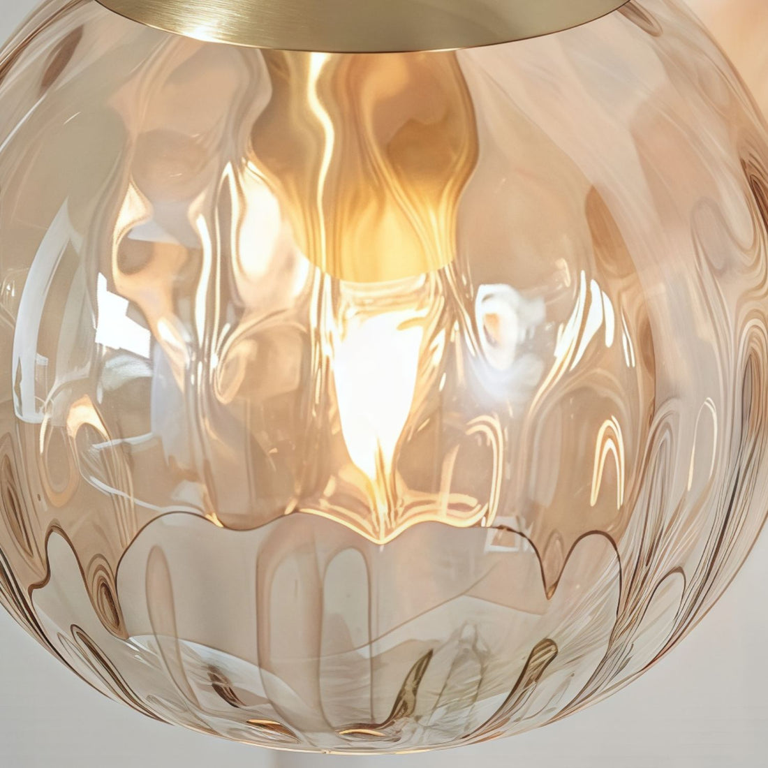 Tracian Brass Textured Glass Wall Lamp – Modern Classic Wall Sconce for Home Interiors & Corridors