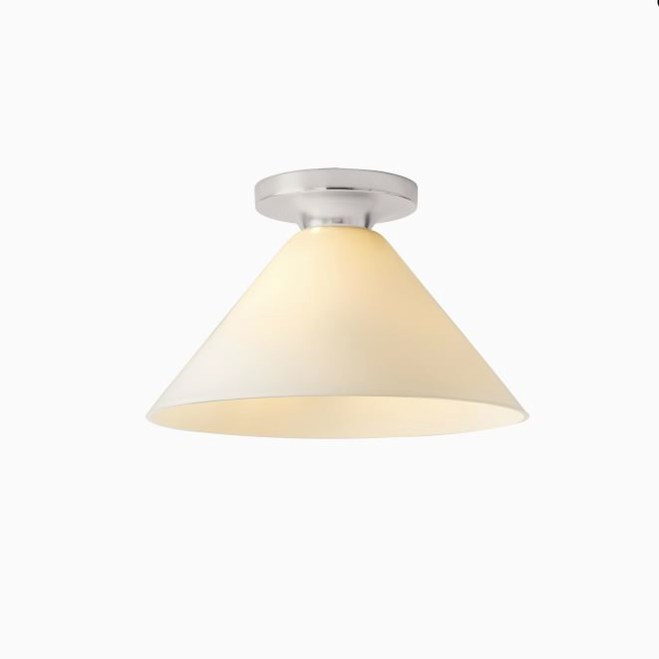 Conica Cone Flush Mount – Glass Ceiling Light for Modern Spaces