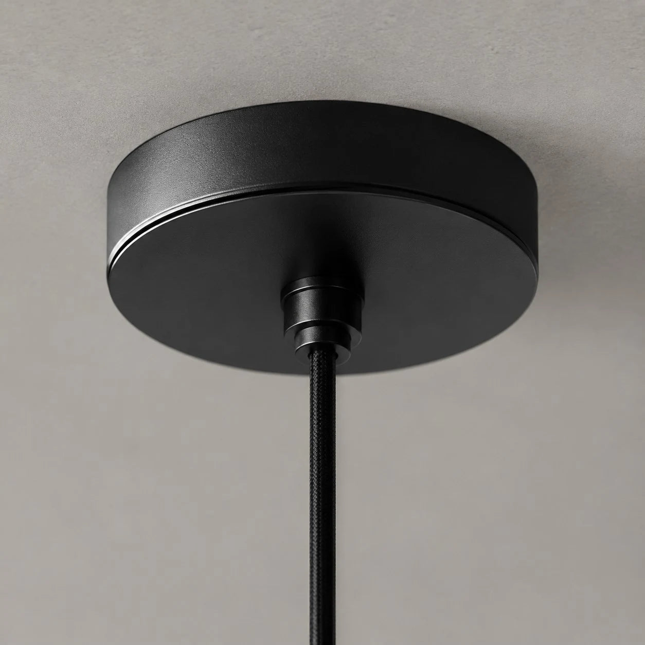Grey Stone Pendant Light with Paper Diffuser