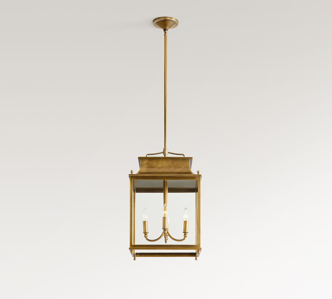 Yolvira Lantern Outdoor Pendant Light - Metal Modern Light for Porch