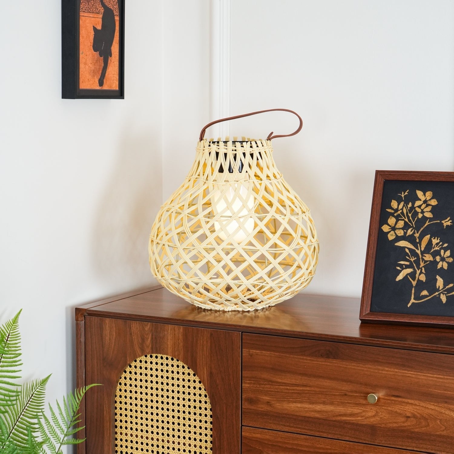 Woven Sphere Lantern Outdoor Lamp - Solar Outdoor Lamp Great