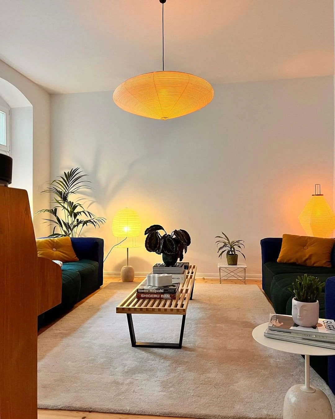 Mulberry Paper Plug-In Pendant Light