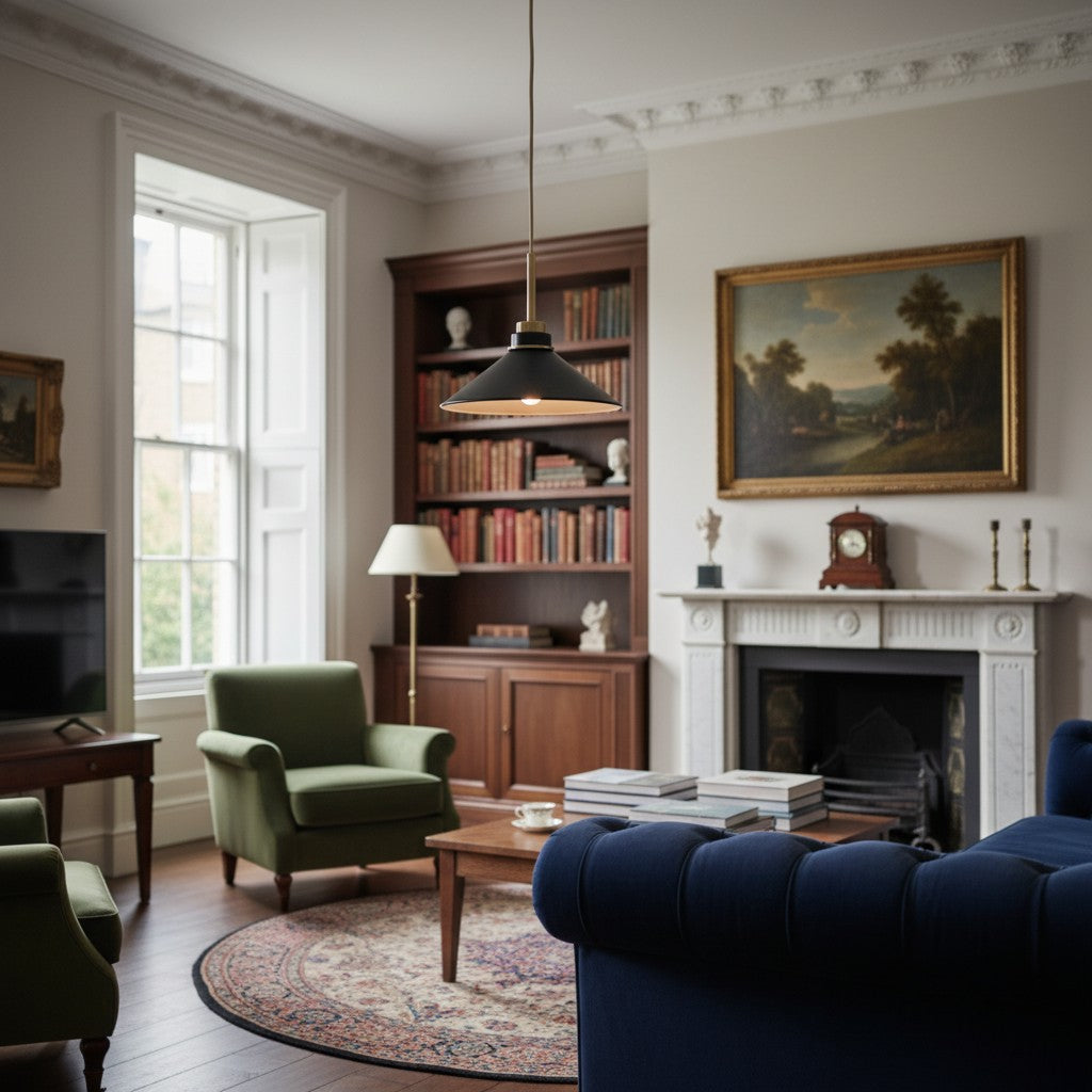 Aurenza Moderne Bauernhaus-Pendelleuchte – Verstellbarer Schirm für warmes Ambiente