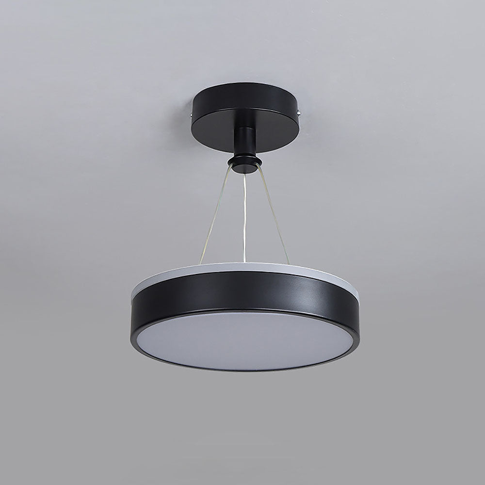 Metal LED Round Pendant Light - Modern LED Ceiling Fixture for Hallway