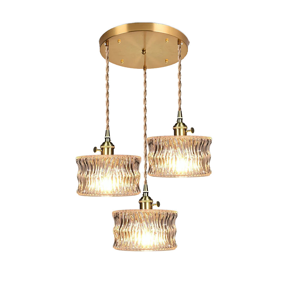 Modern Glass Shade Pendant Fixture - Classy Light for Dining Living