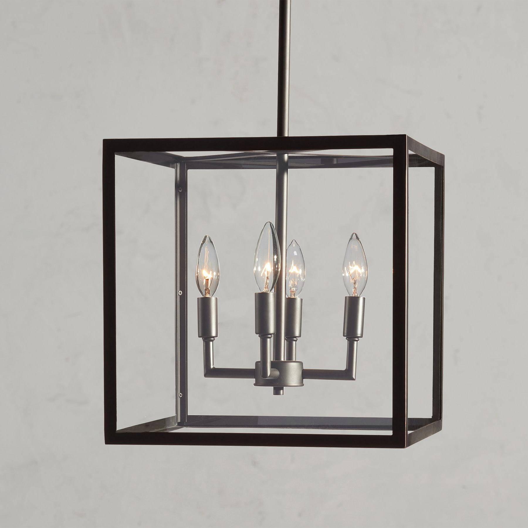 Ferrix Industial Iron Pendant Lamp - Glass Outdoor Lantern Lighting