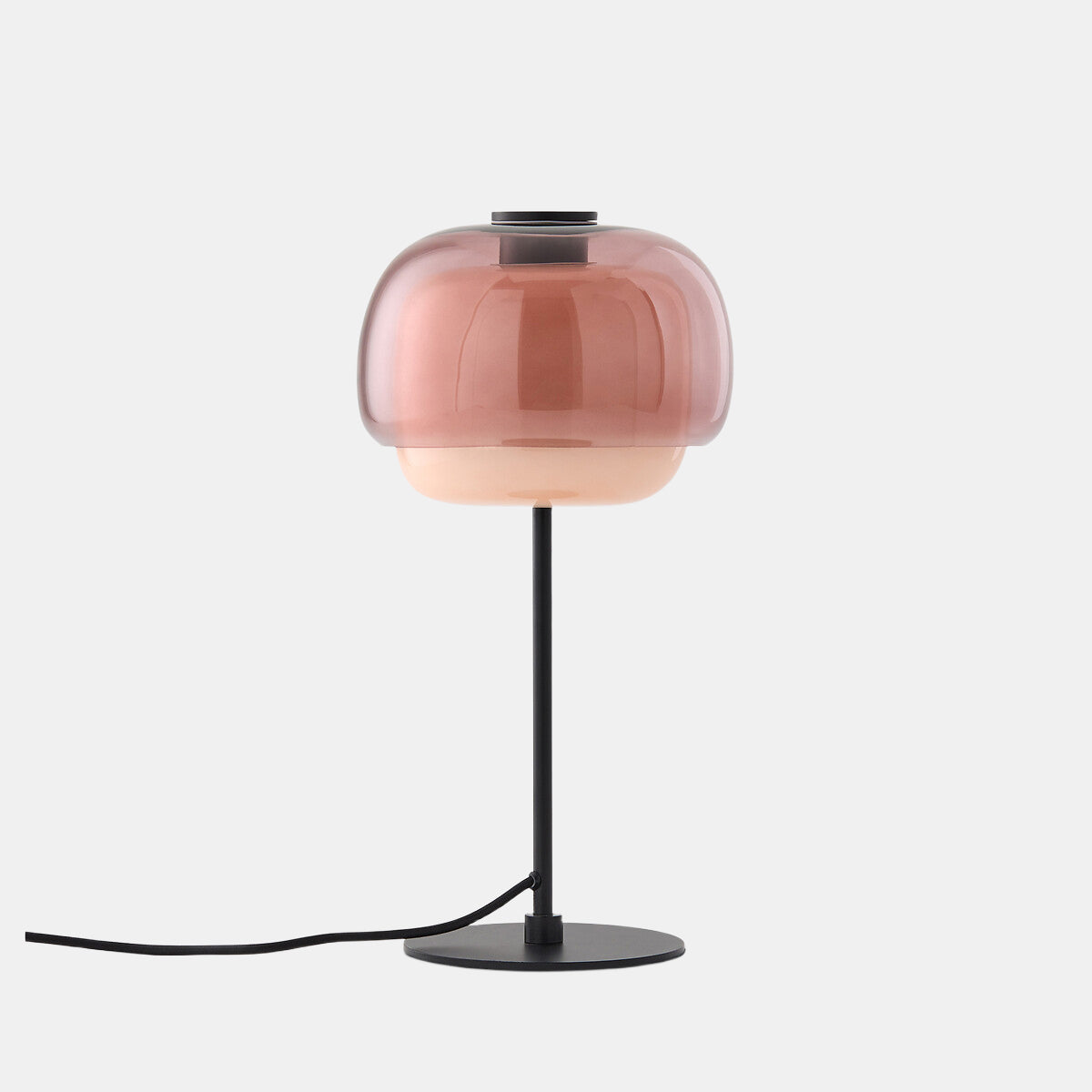 Clinco Modern Retro Glass Table Lamp - Mushroom Double Shade Design