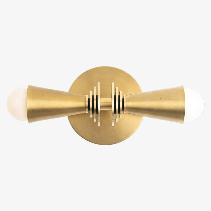 Pyralis Cone Art Deco Wall Light - Multi-Directional Sconce for Vanity or Wall