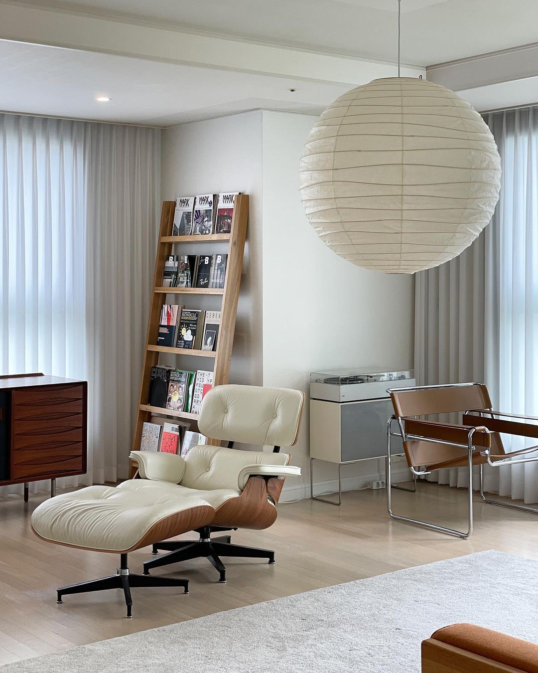 White Washi Paper Plug-In Pendant